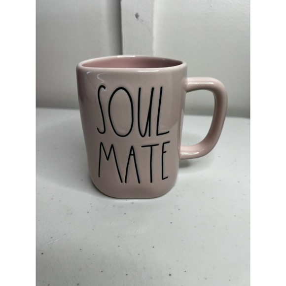 Rae Dunn Other - Rae Dunn Soul Mate Coffee Mug Pink Glossy, Ceramic, Valentine's Day